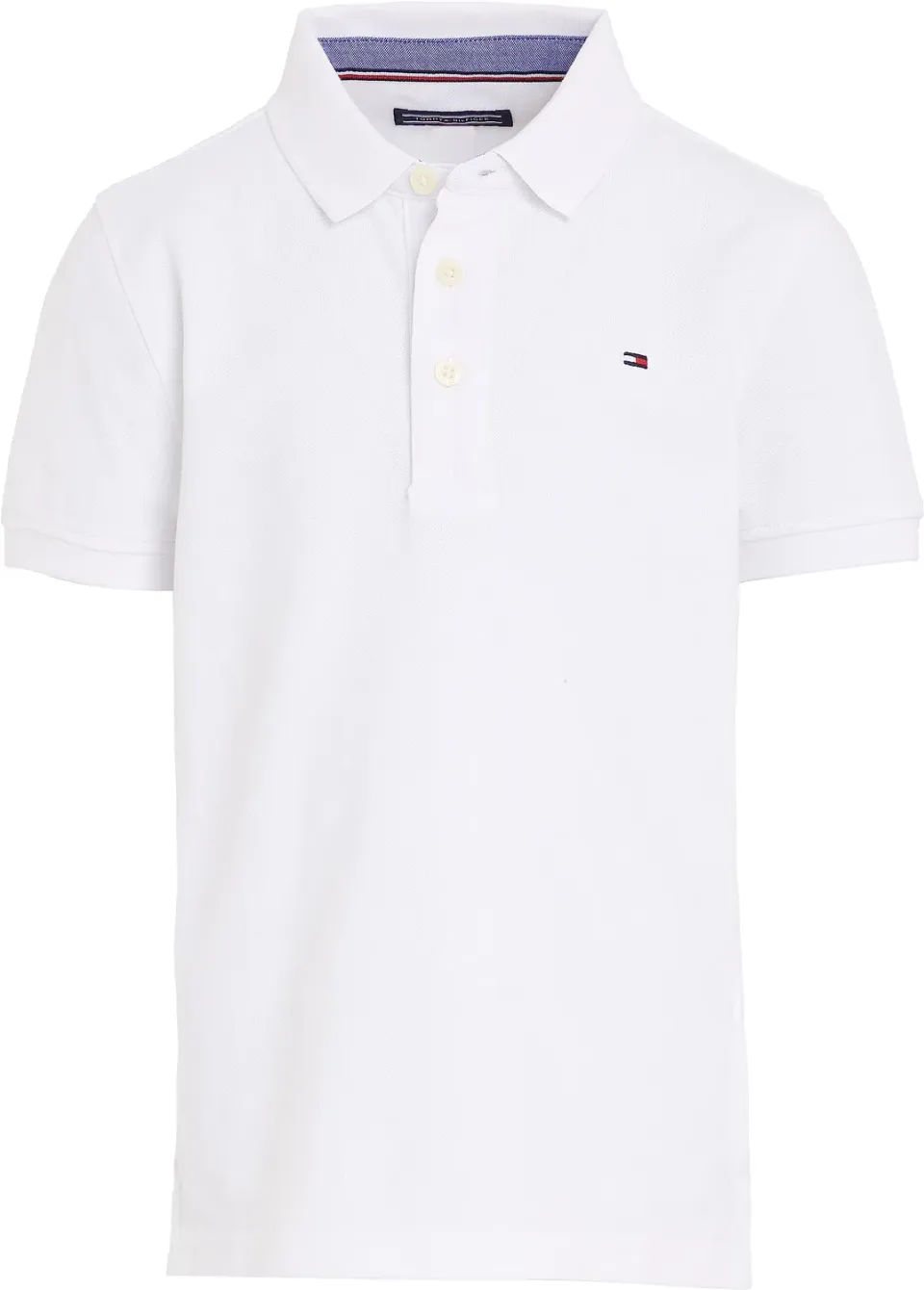 Tommy Hilfiger polo bambino cotone bio bianca maniche corte