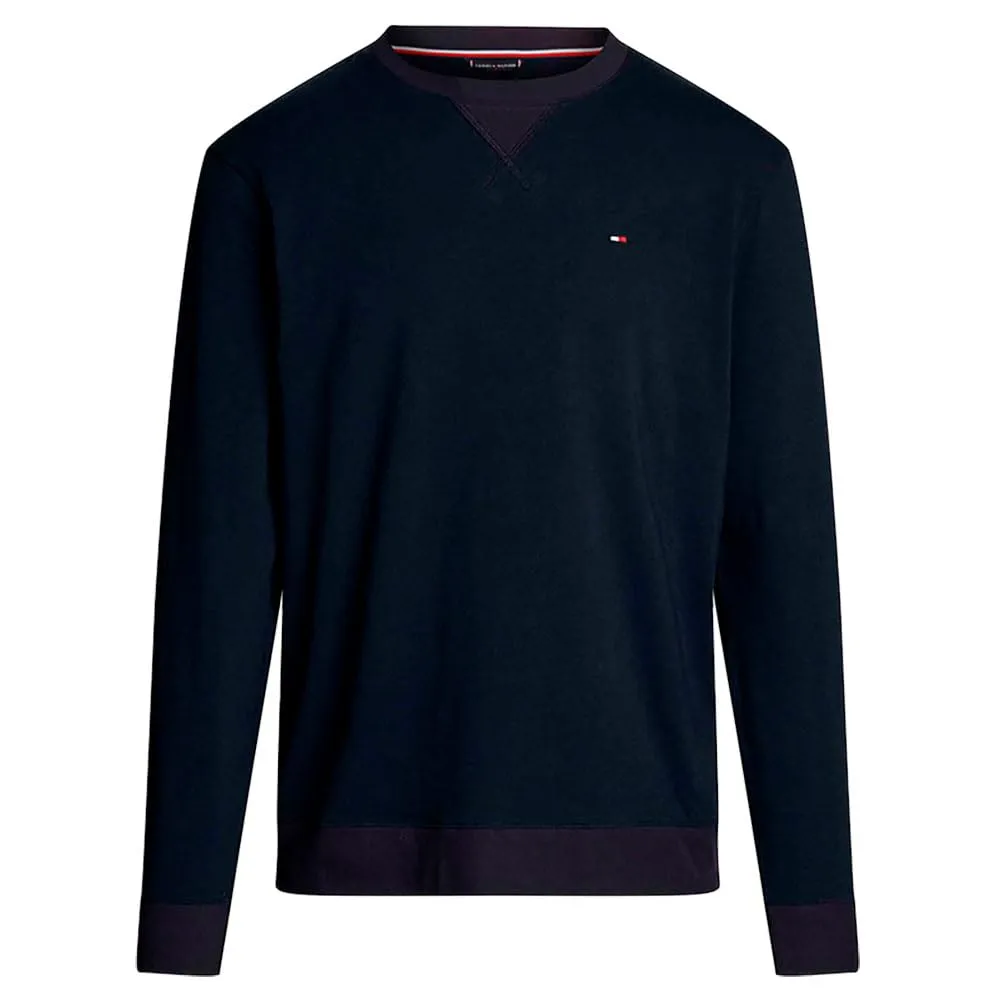 Tommy Track Top Felpa Girocollo Uomo Grigio Cotone
