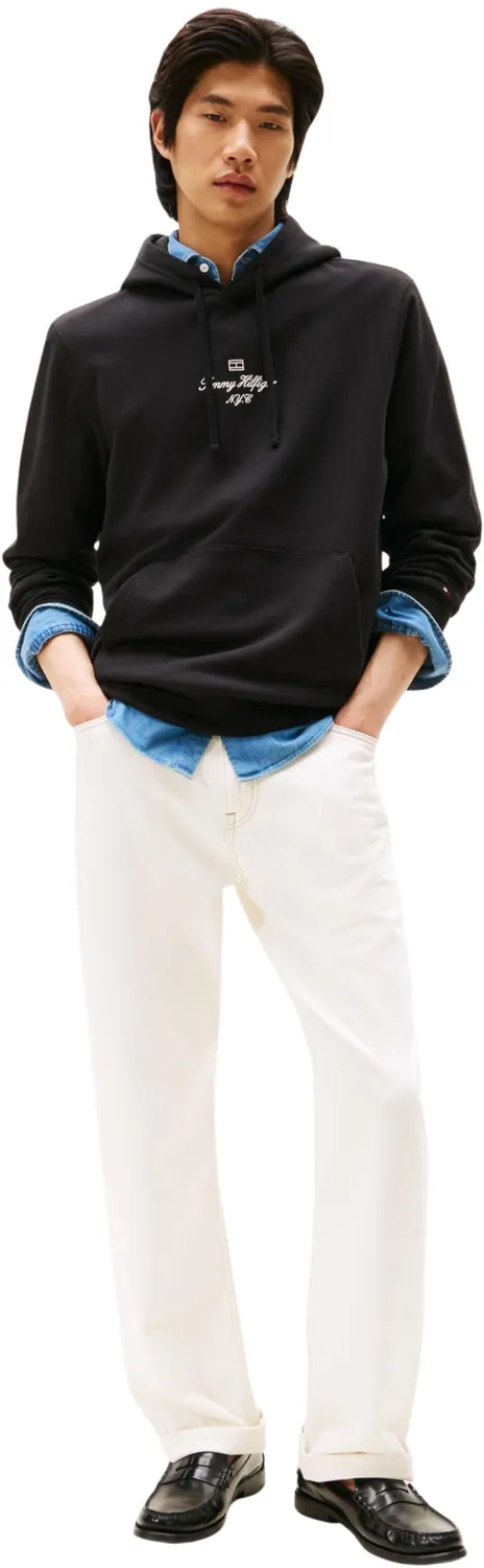 Tommy Hilfiger Outline Flag MW0MW39372 felpa cappuccio L