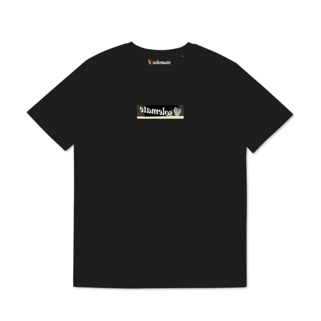 Solemate Dark Mocha Low Box Logo t-shirt nera cotone organico