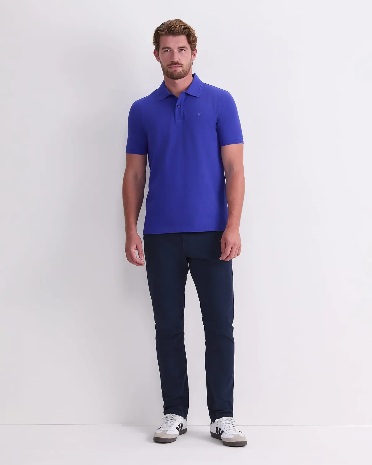 Sportscraft SC Pique Polo uomo cotone garment wash