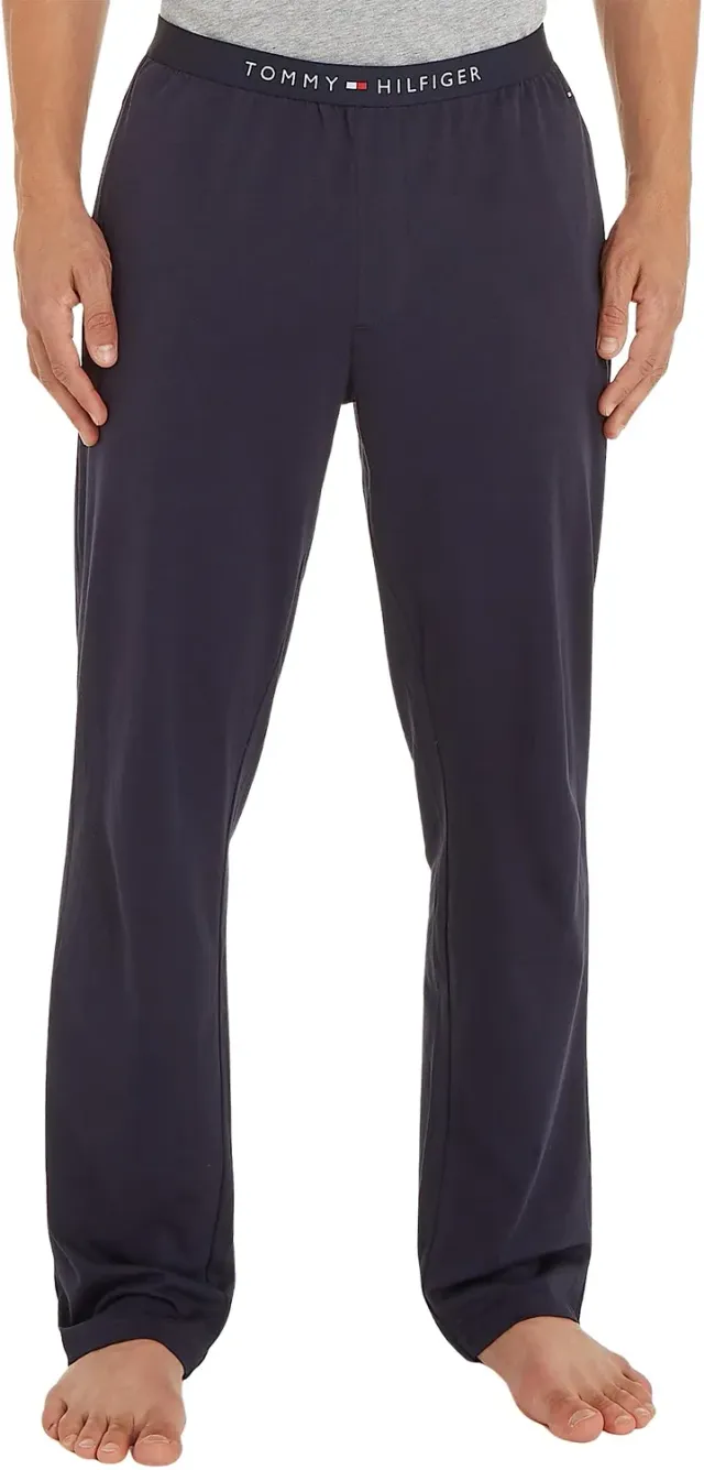 Tommy Hilfiger Jersey Sweatpant Pantaloni Uomo M Blu Cotone
