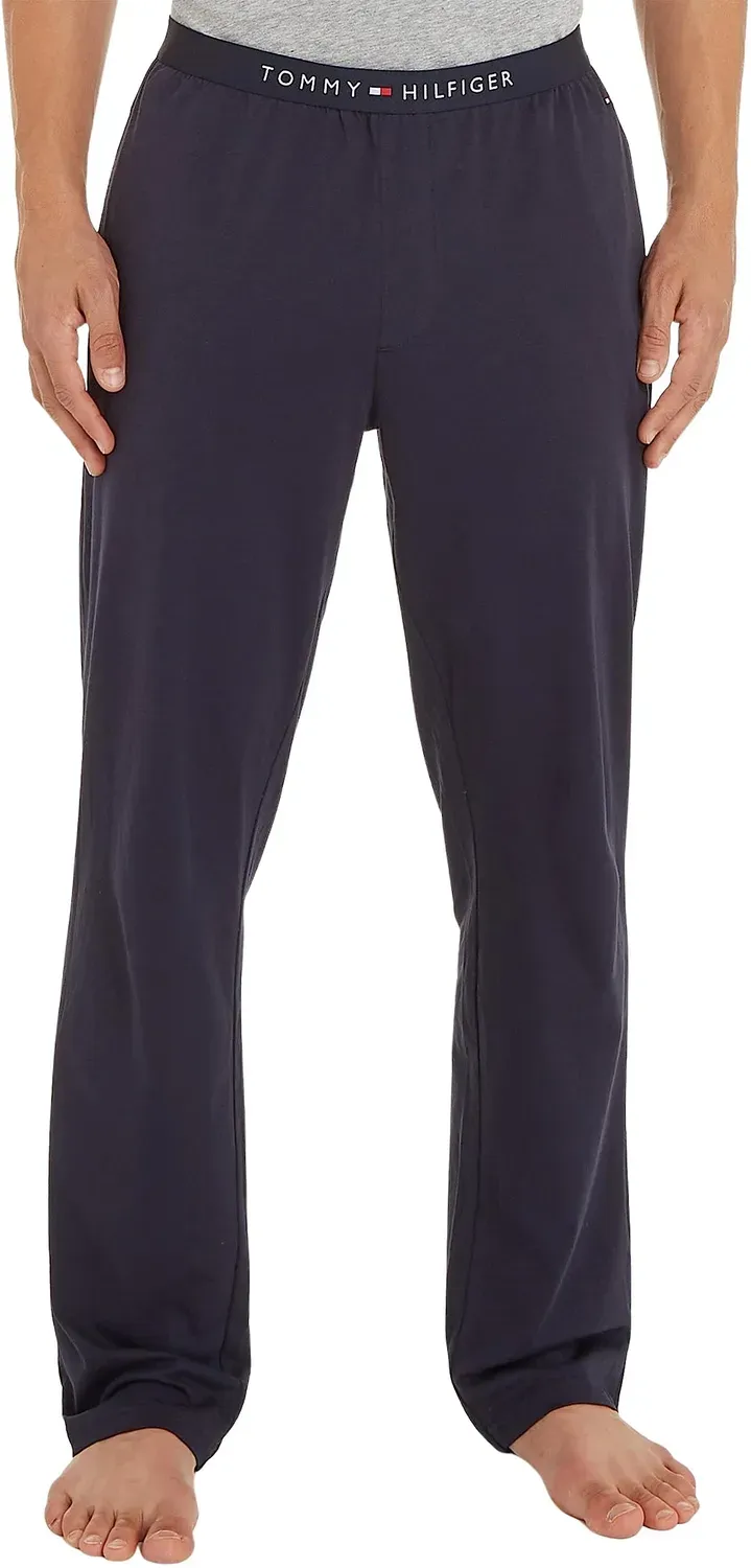 Tommy Hilfiger Jersey Sweatpant Pantaloni Uomo M Blu Cotone