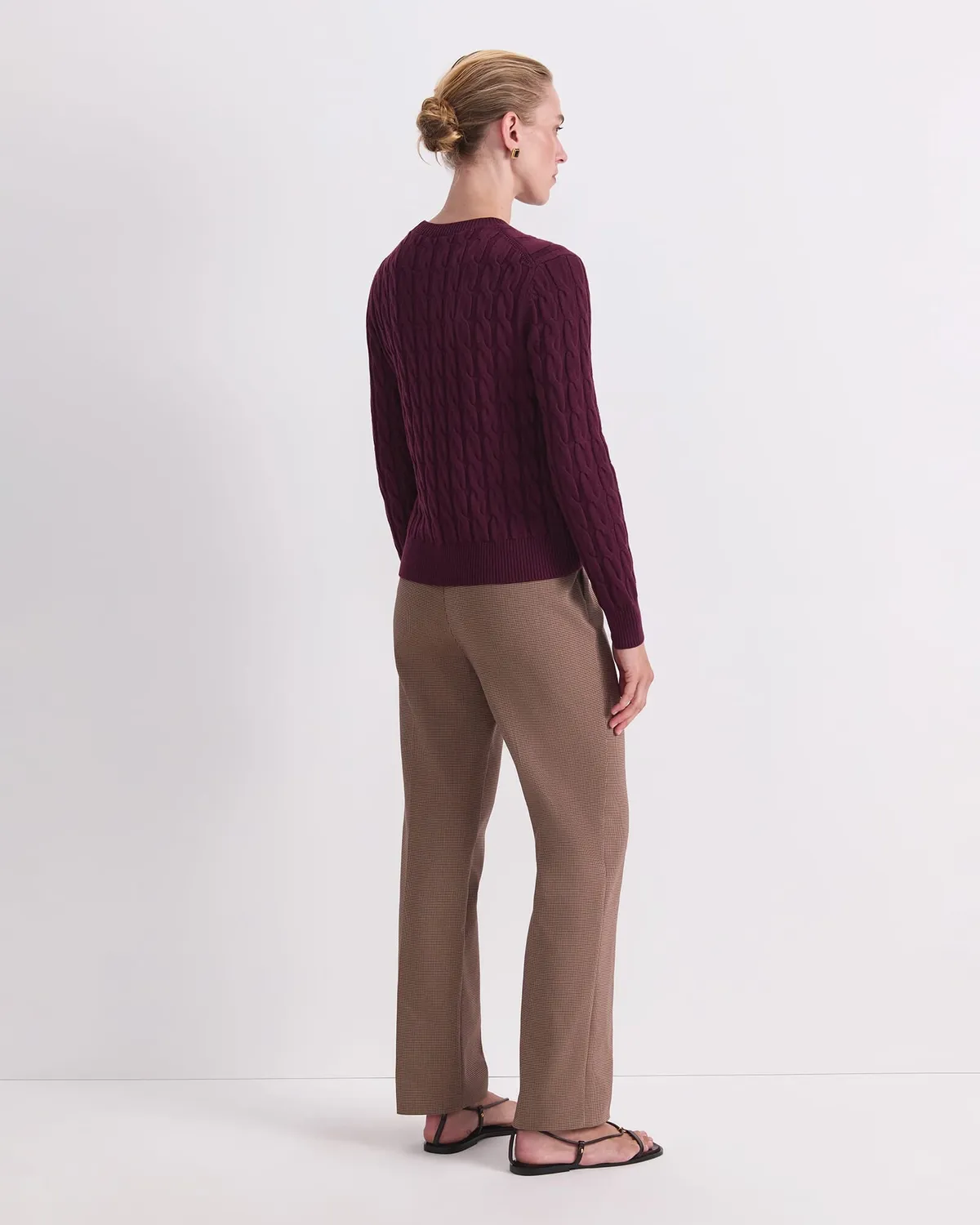 Sportscraft Merino Cable Sweater maglione lana merino