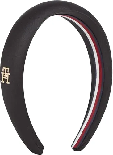 Tommy Hilfiger Elevated Chic Fascia Capelli Donna Nera Unica
