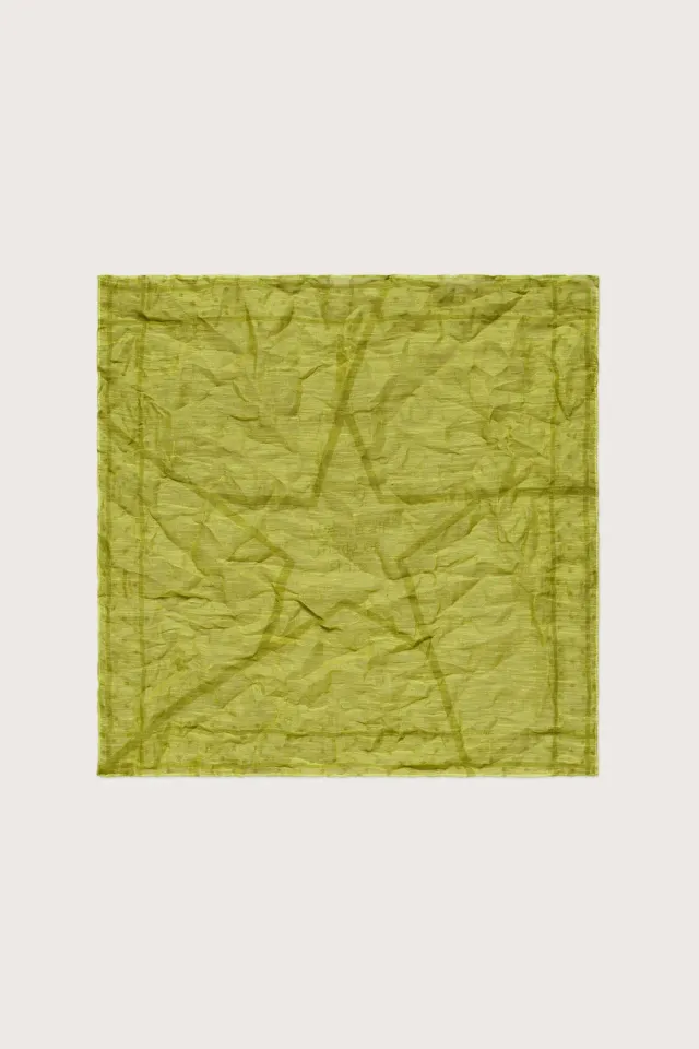Massimo Alba Cinquantino fazzoletto golden green 50x50