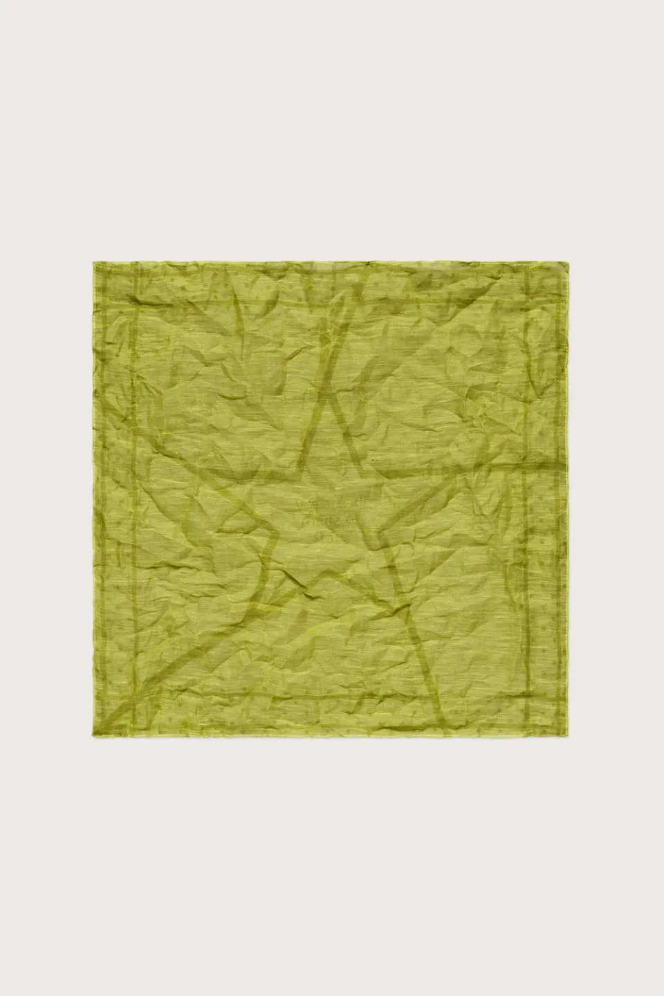Massimo Alba Cinquantino fazzoletto golden green 50x50