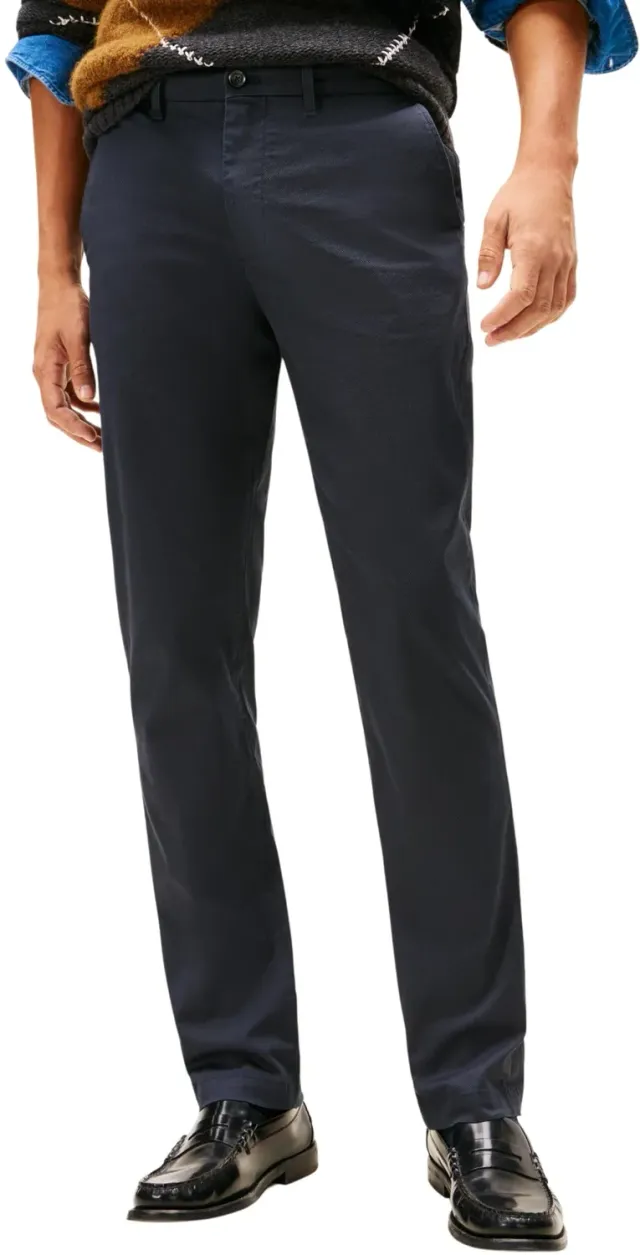 Tommy Hilfiger Denton chino uomo blu straight fit 34W/32L