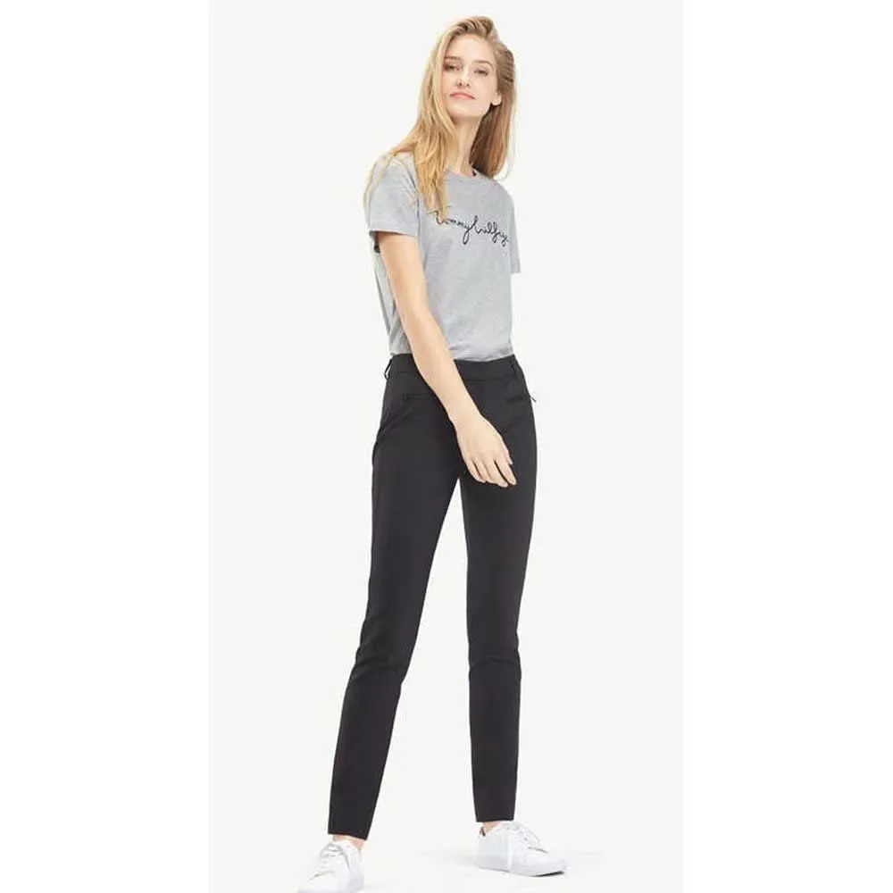 Tommy T-shirt donna nero Masters Black grafica cotone