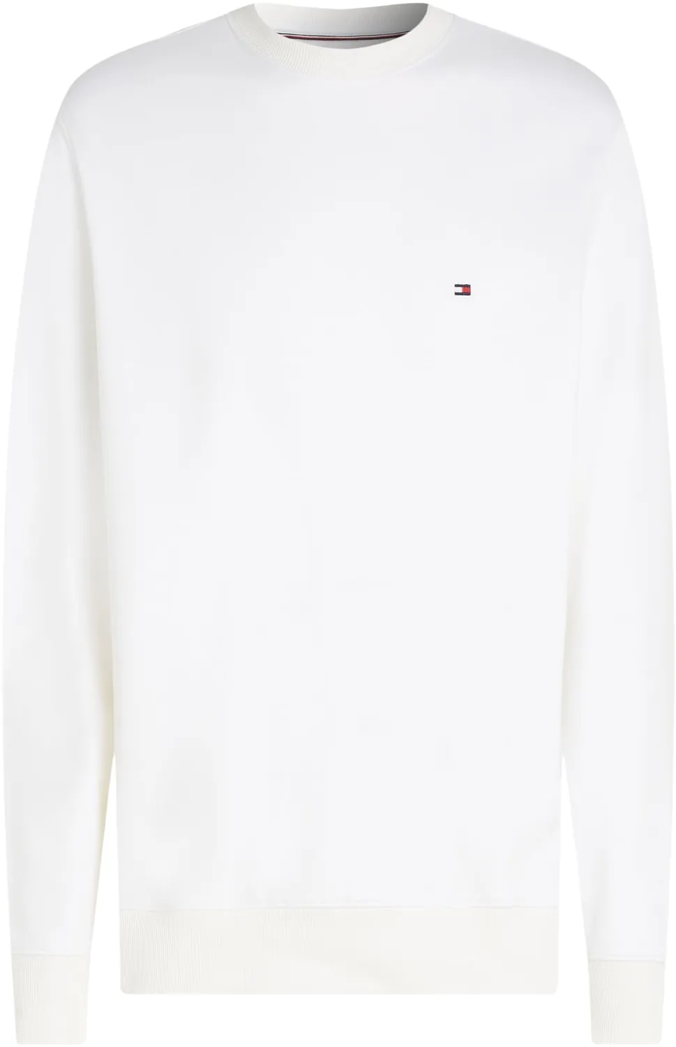 Tommy Hilfiger Essential Terry Crewneck felpa uomo bianca M