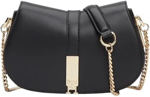 Tommy Hilfiger Heritage Crossover Chain borsa tracolla nero catena
