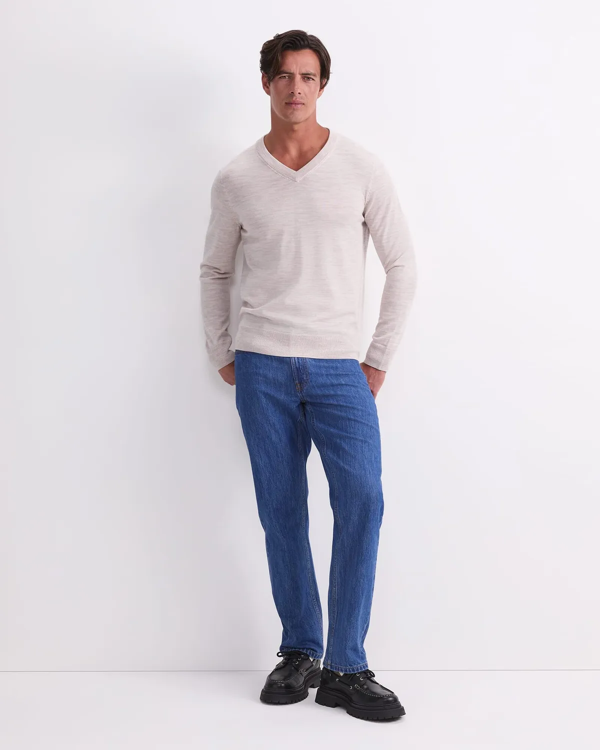 Sportscraft Merino V-Neck 208111 maglione lana scollo V