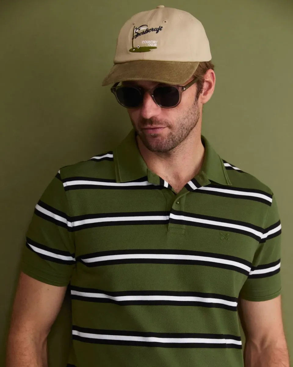 Sportscraft Bold Stripe Pique polo uomo cotone