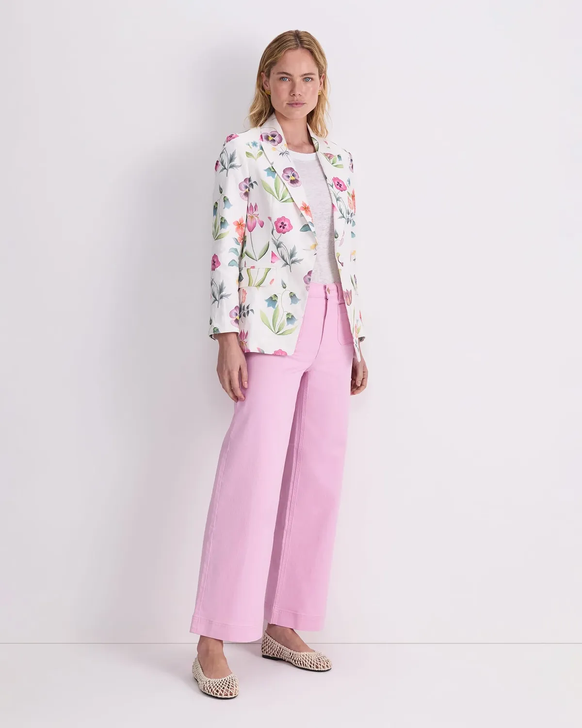 Sportscraft Floral Majesty Liberty blazer lino donna
