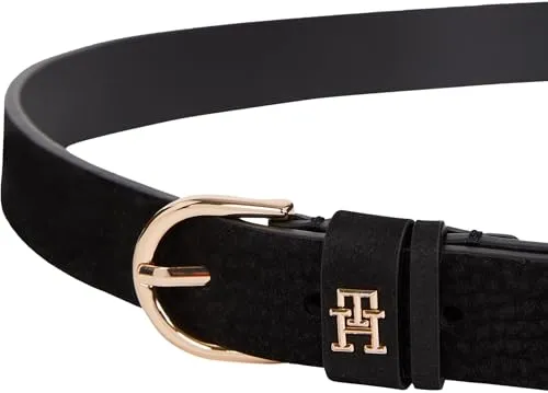 Tommy Hilfiger Essential Effortless cintura pelle nero 95 cm