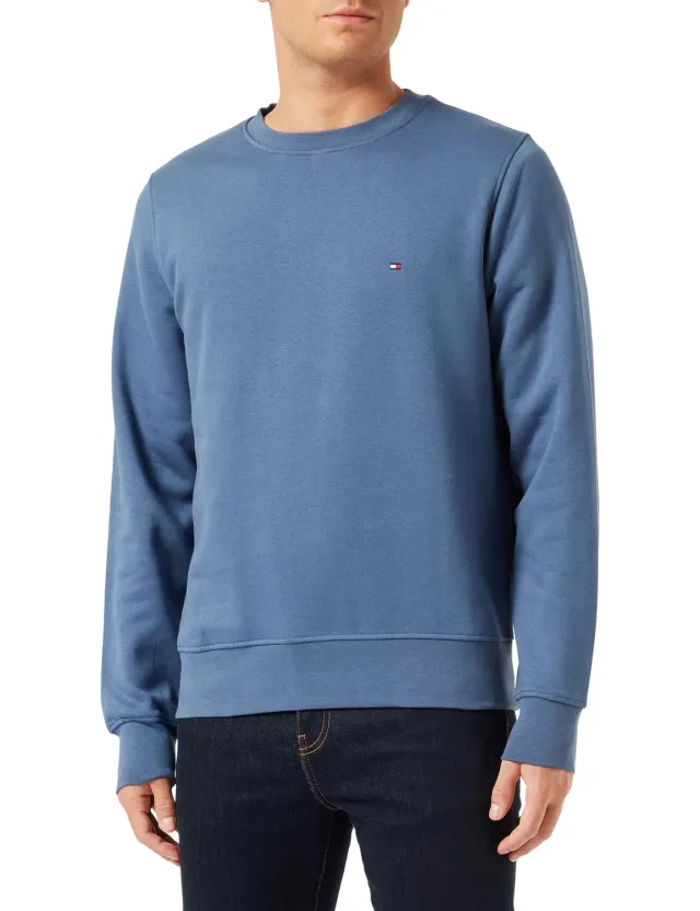 Tommy Hilfiger Felpa Uomo Senza Cappuccio Girocollo Cotone