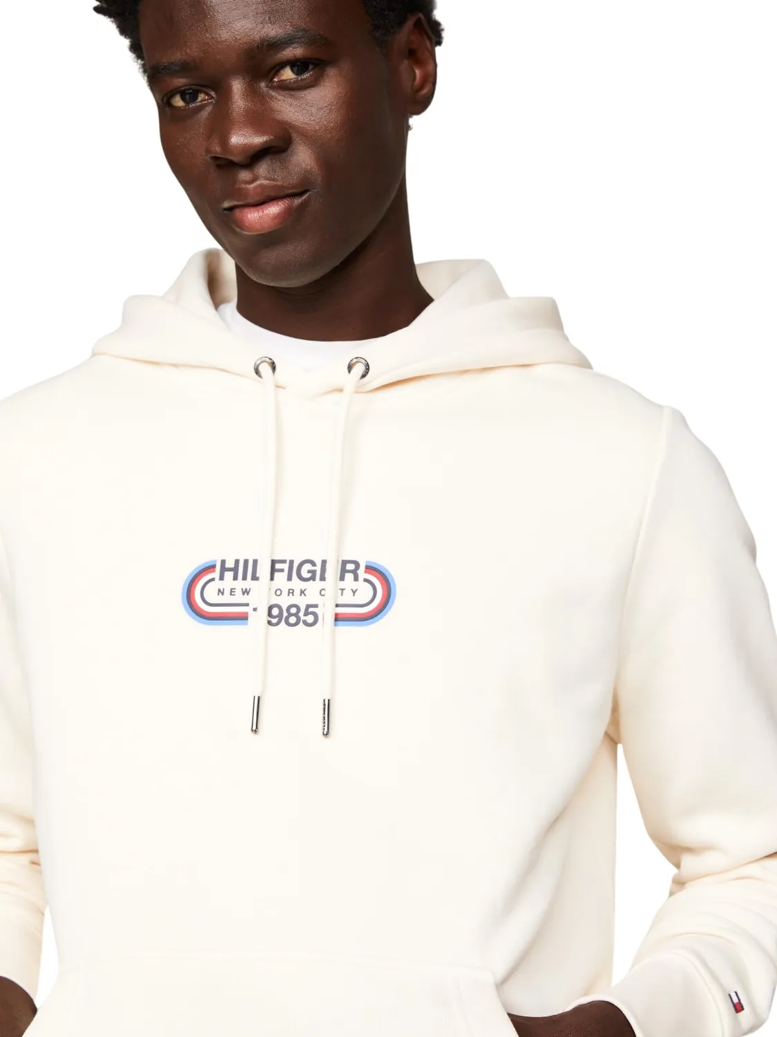 Tommy Hilfiger Track Graphic felpa cappuccio uomo XXL beige