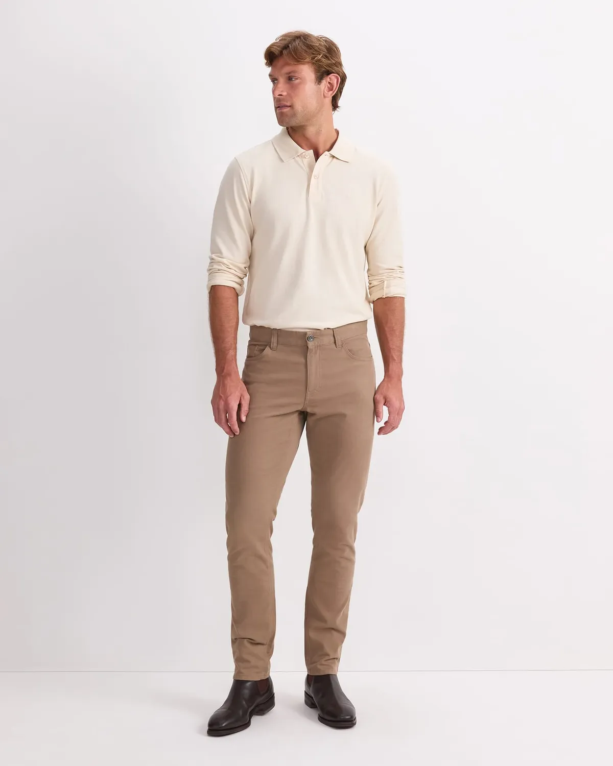 Sportscraft Tapered Bedford jeans uomo stretch