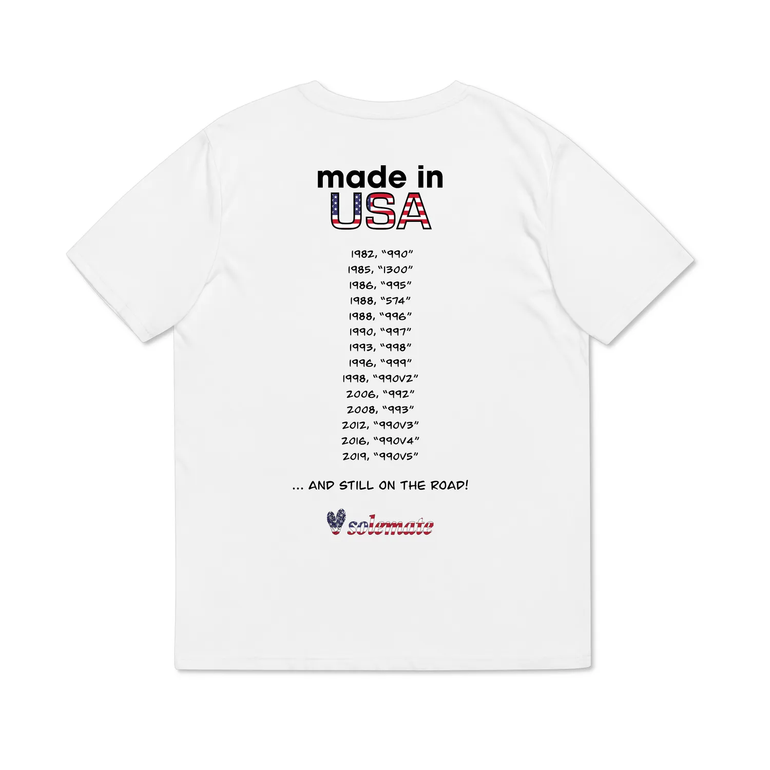 Solemate Made in USA t-shirt bianca cotone organico