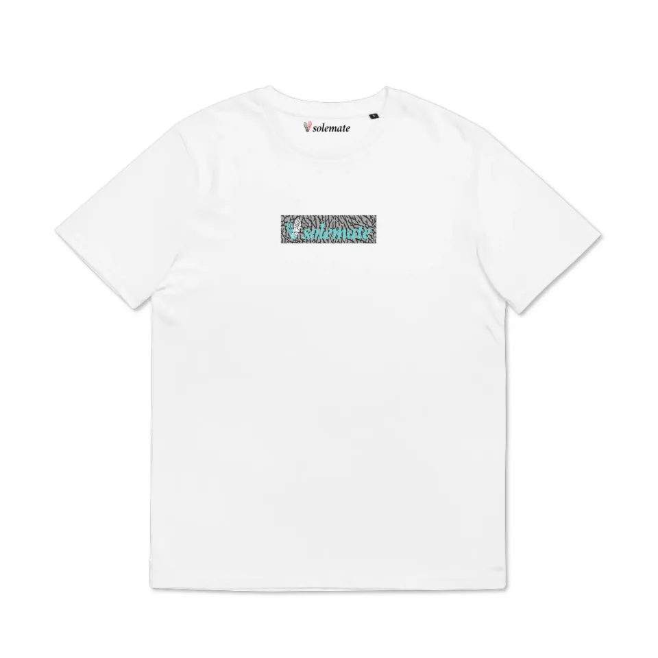 Solemate Box Logo Elephant t-shirt bianca cotone bio