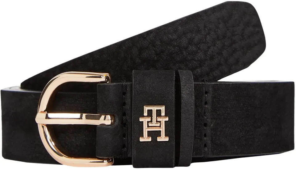 Tommy Hilfiger Essential Effortless cintura pelle nero 95 cm