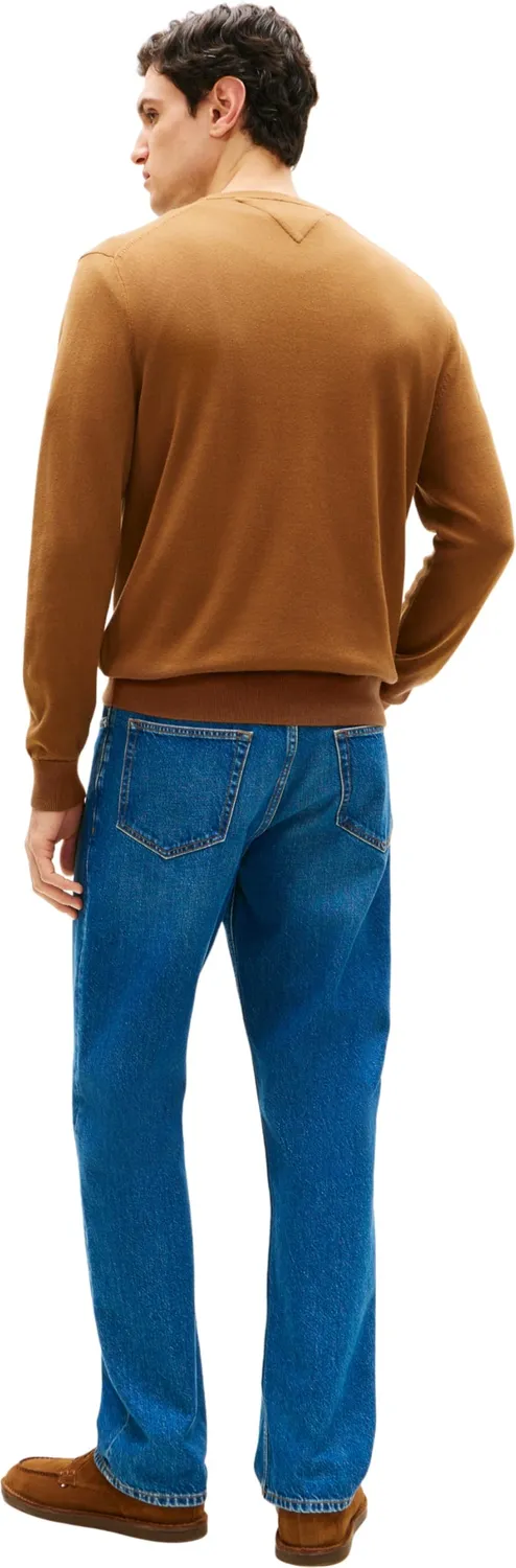 Tommy Hilfiger Essential Cotton pullover uomo marrone taglia M
