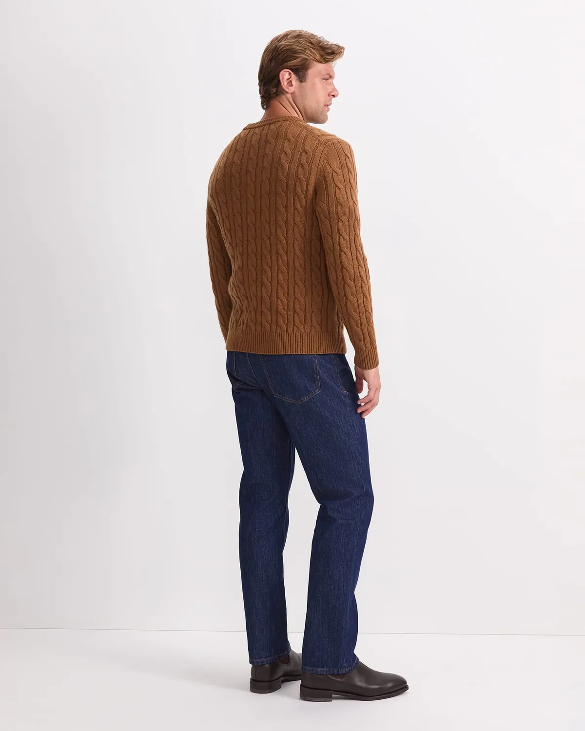 Sportscraft Cable Knit Maglione girocollo trecce lana
