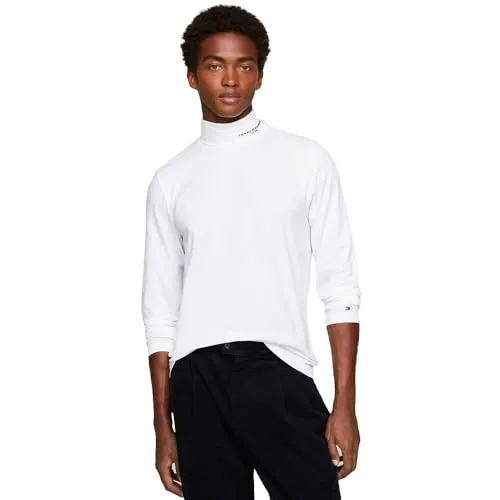 Tommy Hilfiger Logo Roll Neck maglia uomo S manica lunga