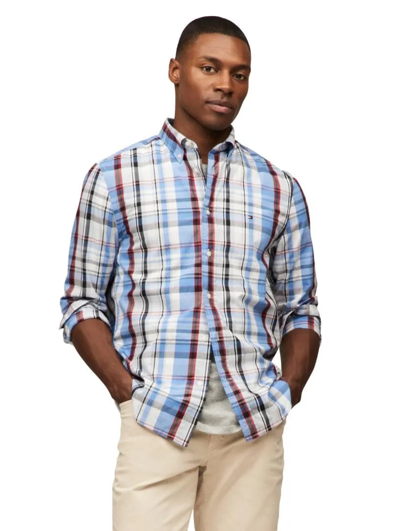 Tommy Hilfiger Flex Poplin Classic camicia uomo regular fit