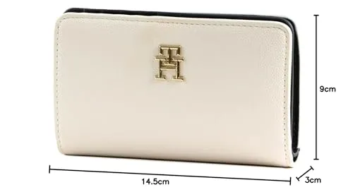 Tommy Hilfiger TH Timeless Med Bi Fold portafoglio beige