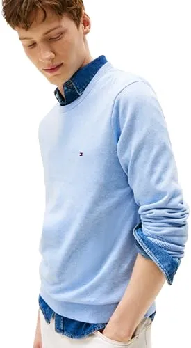 Tommy Hilfiger Essential Cotton maglione blu S girocollo