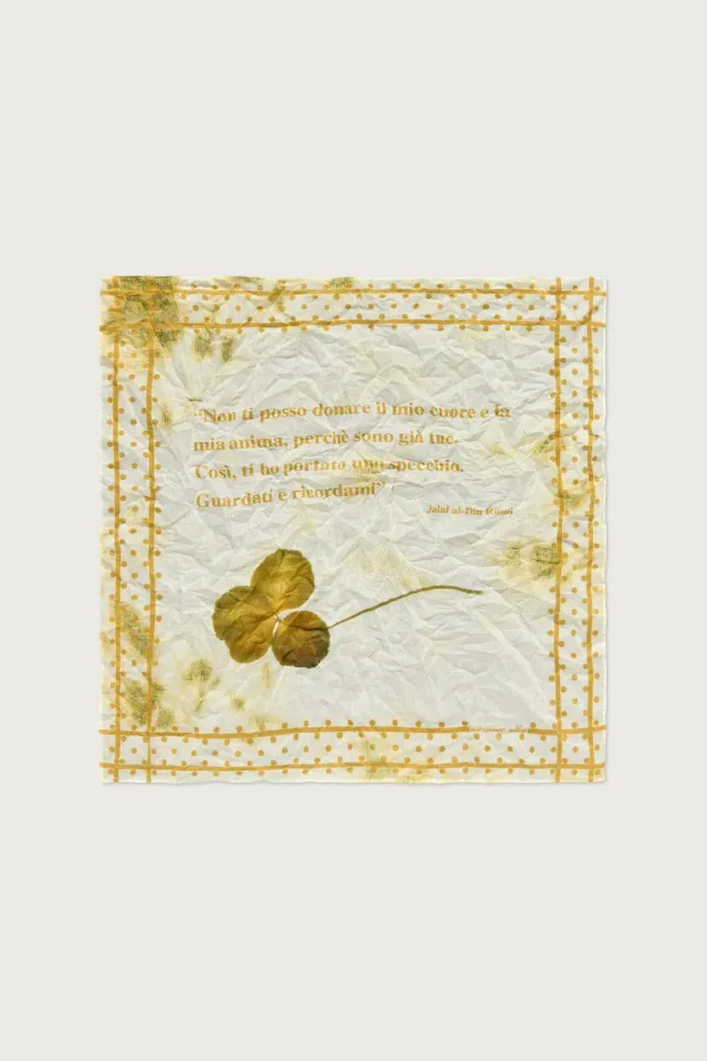 Massimo Alba Hanky1 fazzoletto mostarda cotone 45x45