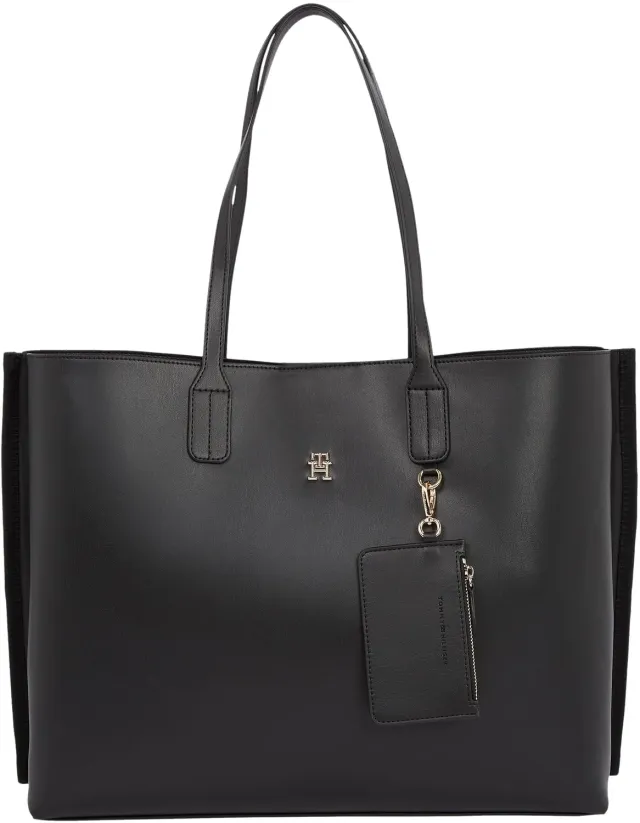Tommy Hilfiger Distinct tote donna nera con zip taglia unica