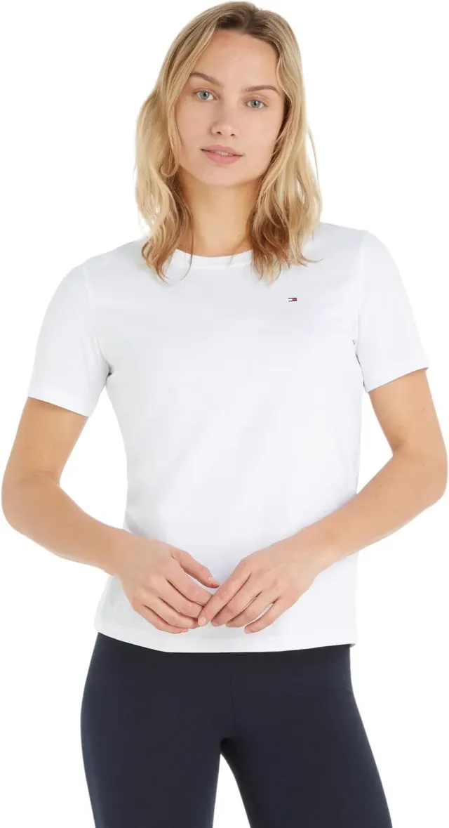 Tommy Hilfiger Top Maglia Maniche Corte Donna 3XL taglia forte