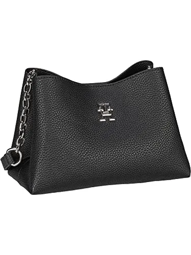 Tommy Hilfiger TH Emblem Crossover Borsa Donna Nero