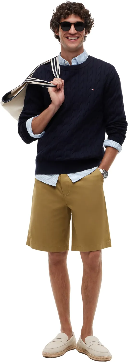 Tommy Hilfiger Classic Cotton Cable MW0MW33132 Maglione L trecce