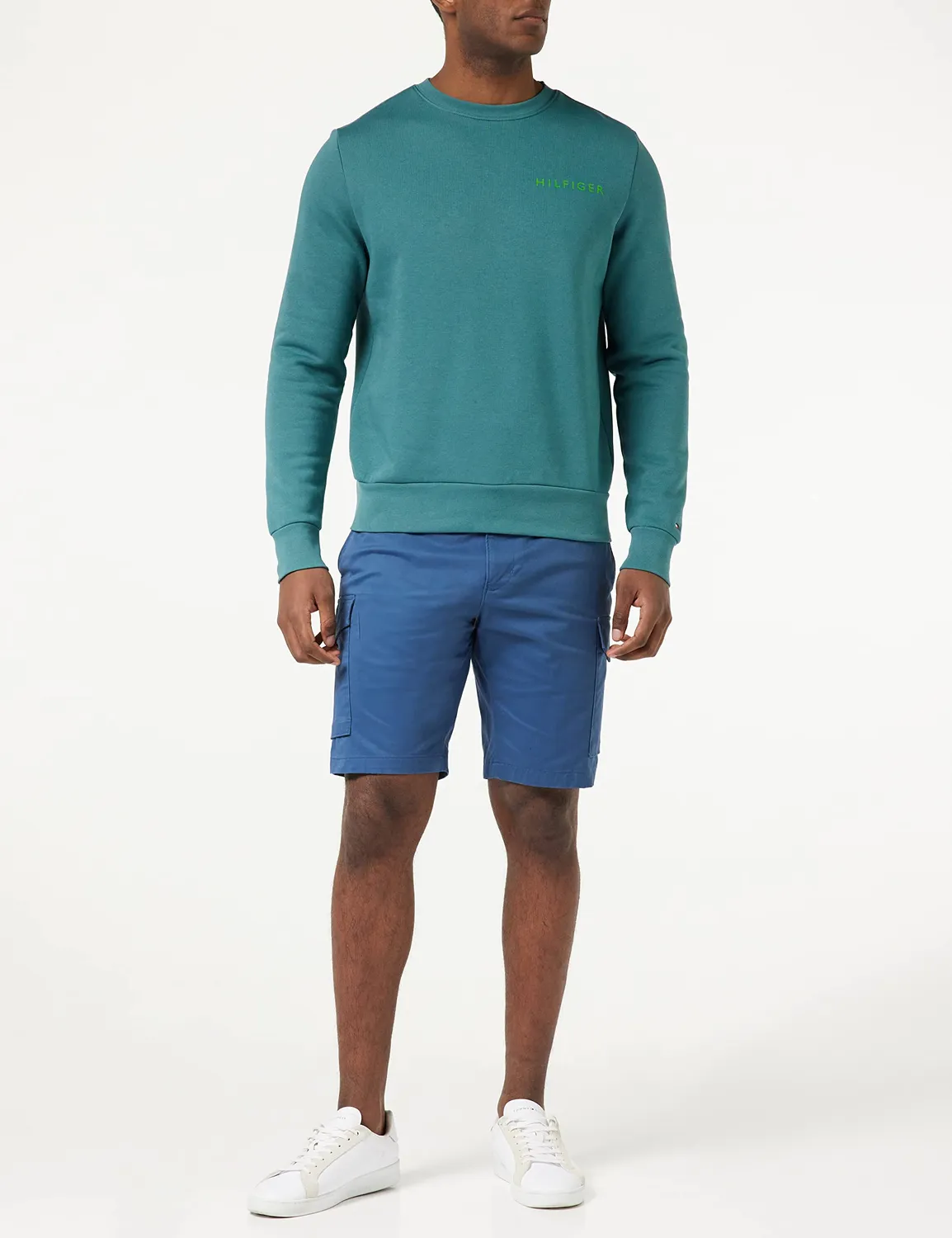 Tommy Hilfiger Pop Color felpa uomo verde Frosted Green