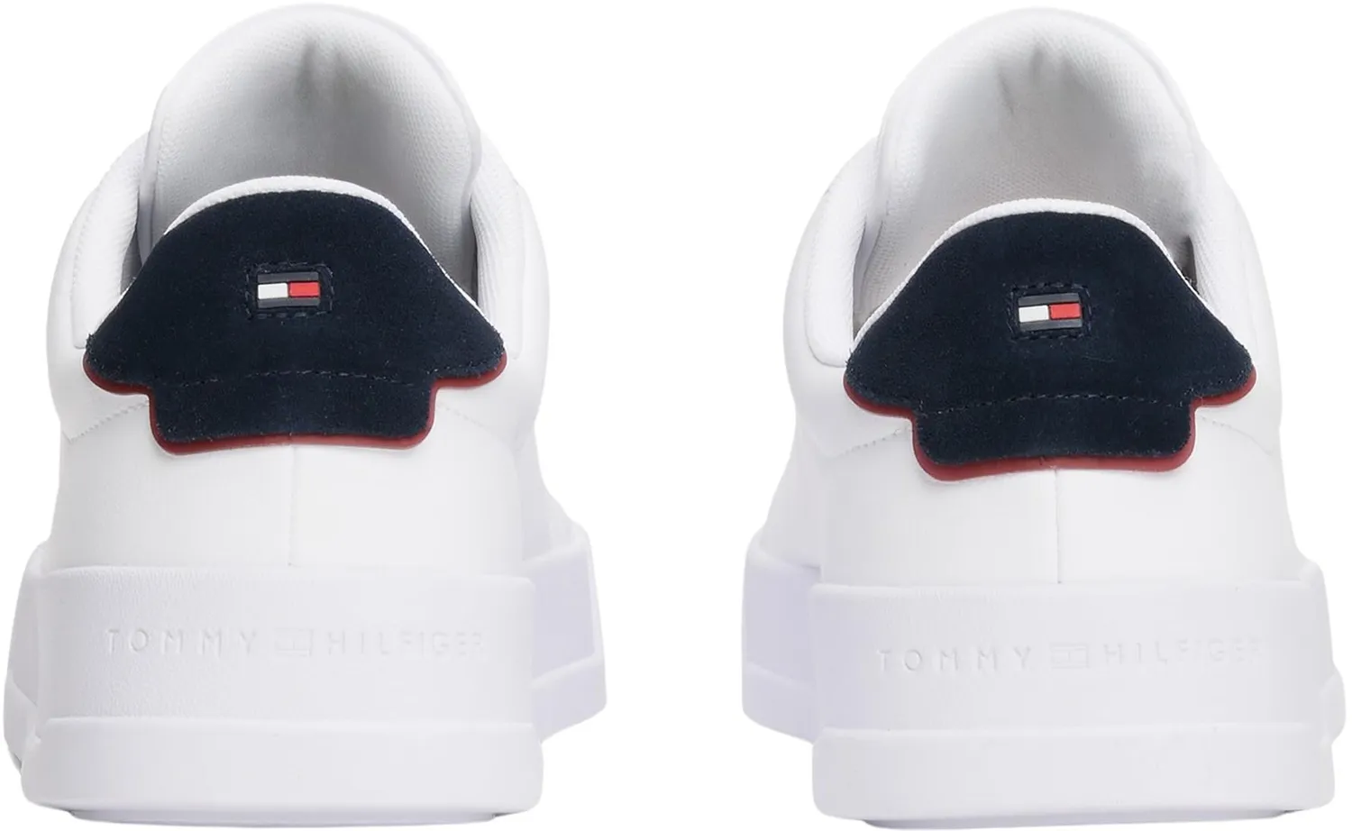 Tommy Hilfiger TH Court Sneaker Uomo Bianca 43 EU Pelle