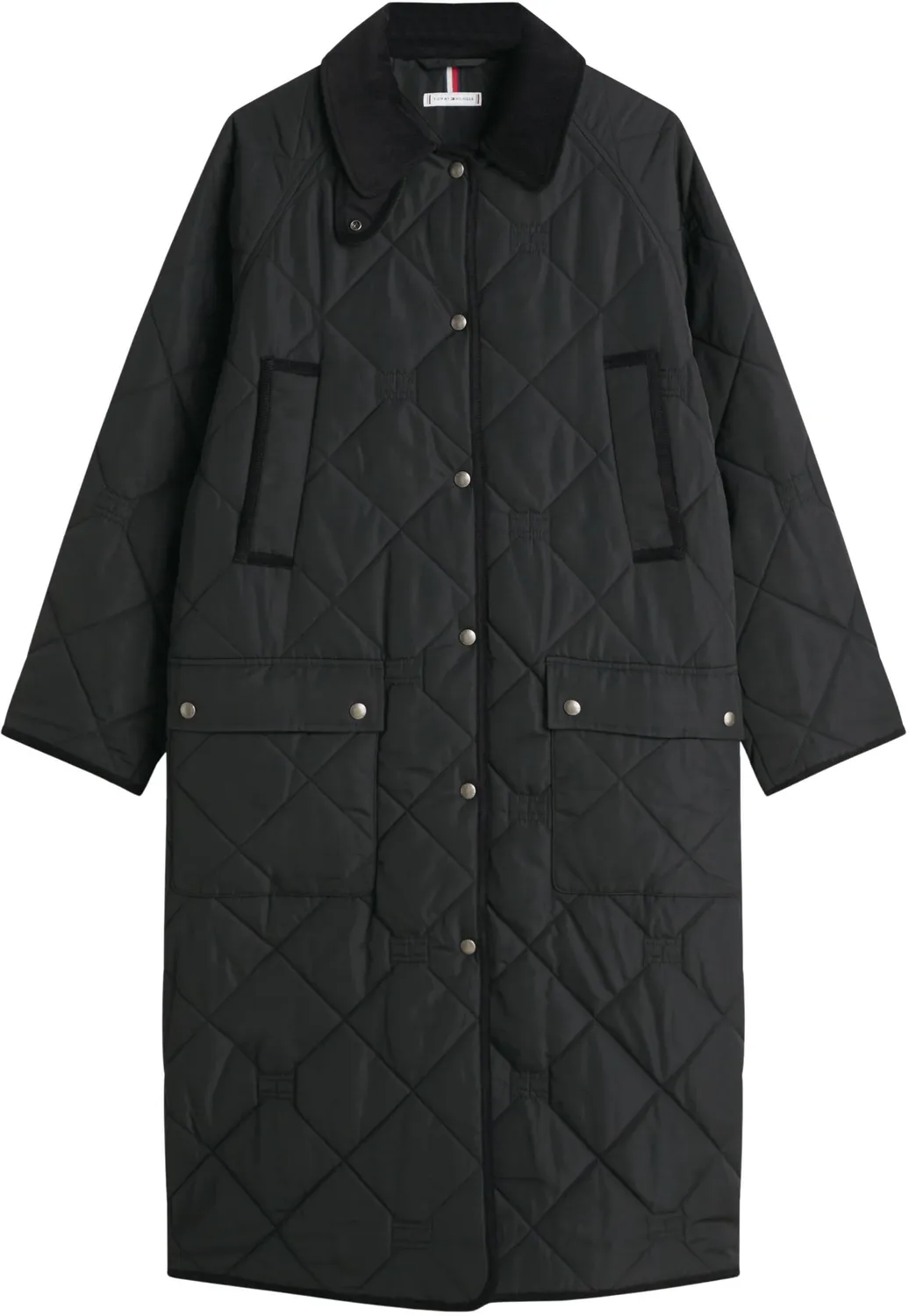 Tommy Hilfiger Quilted WW0WW47747 parka donna M nero