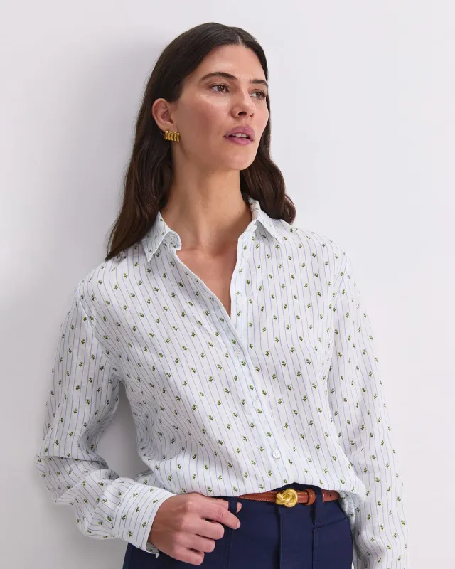 Sportscraft Hampton Stripe camicia donna lino
