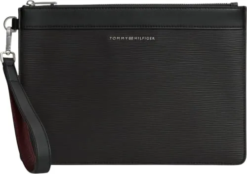 Tommy Hilfiger Saffiano AM0AM14823 pouch uomo nera
