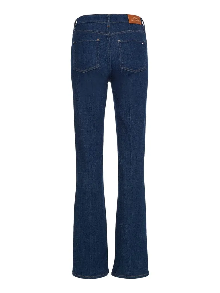 Tommy Hilfiger Bootcut Jeans Donna Denim Blu Gamba Svasata
