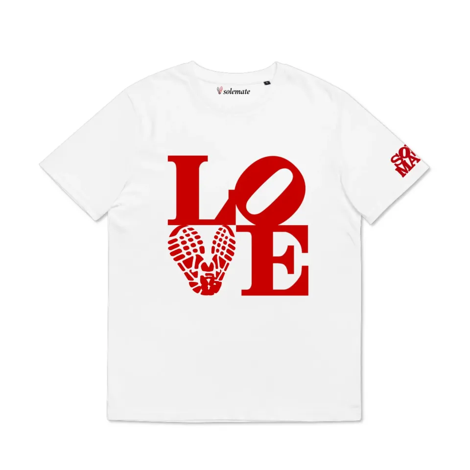 Solemate LOVE maglietta bianca cotone sneaker