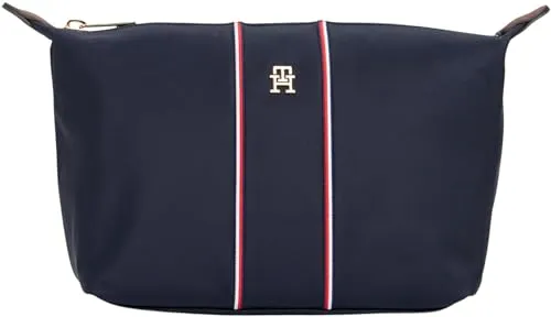 Tommy Hilfiger Icon Zip Beauty Case Nylon Donna Blu