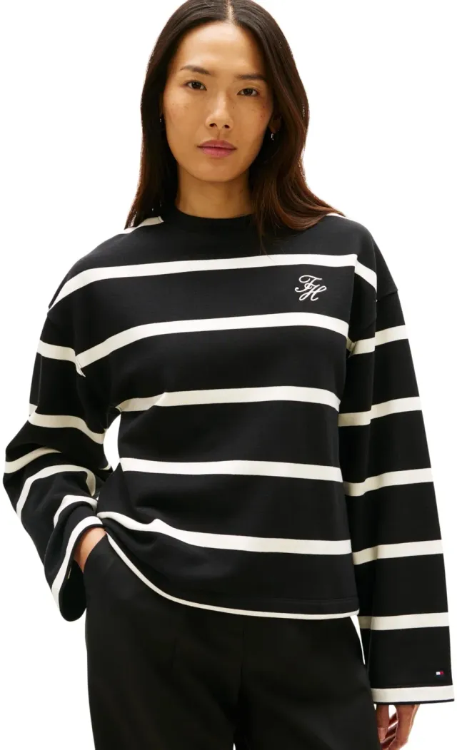 Tommy Hilfiger TH Script Mdrn Terry Swtshrt Ww0ww48431 felpa donna