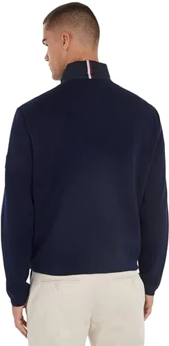 Tommy Hilfiger Zip Through felpa uomo zip blu M
