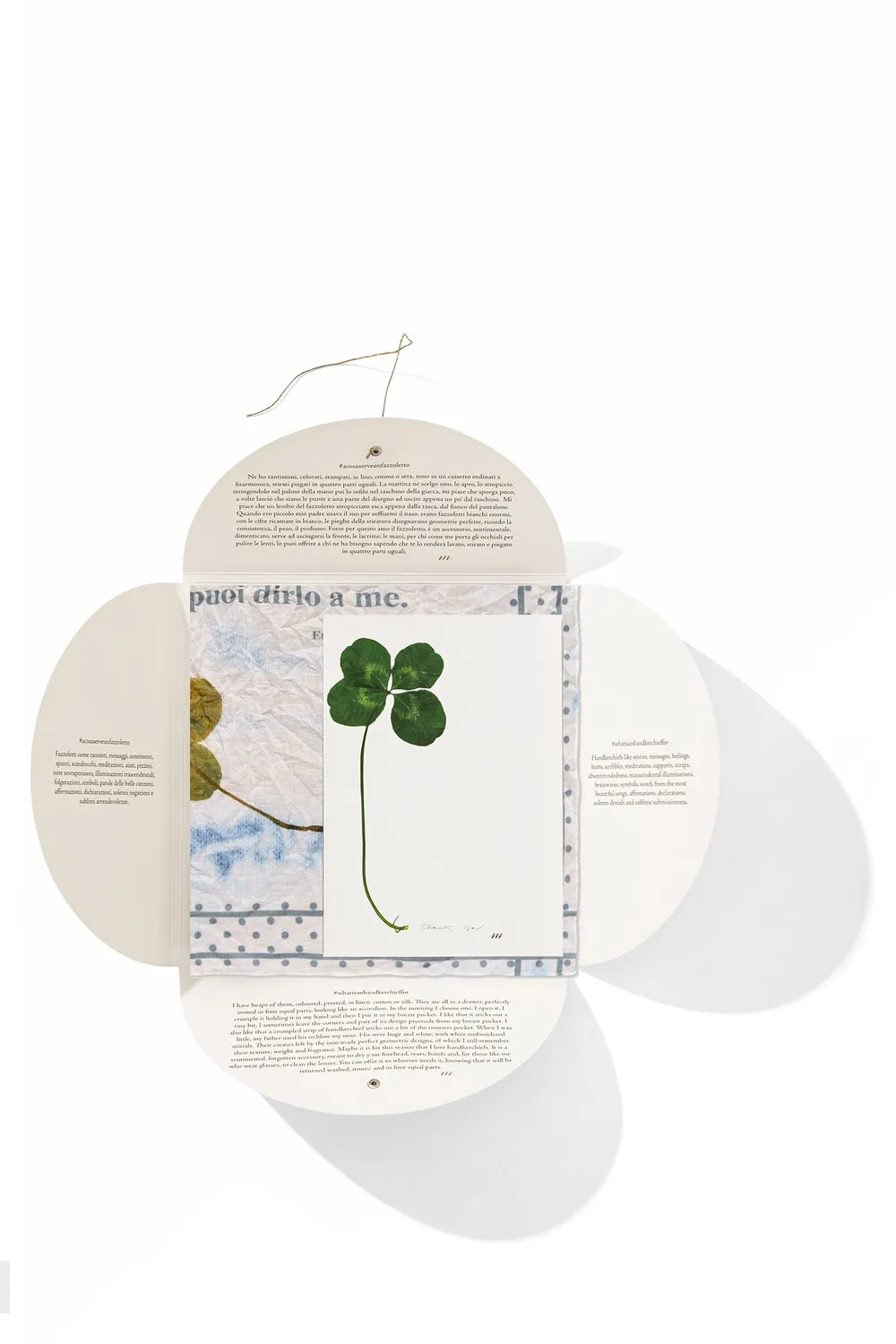 Massimo Alba Hanky1 fazzoletto cotone avio