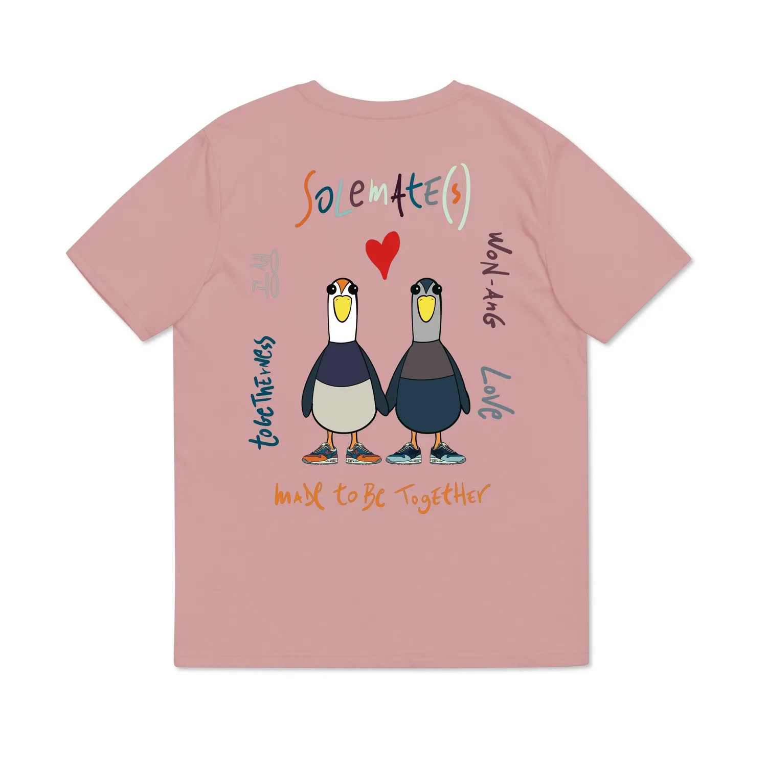 Solemate Better Together maglietta dusty pink cotone bio