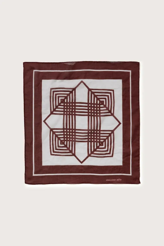 Massimo Alba Hanky1 Fazzoletto Uomo Rubino Cotone