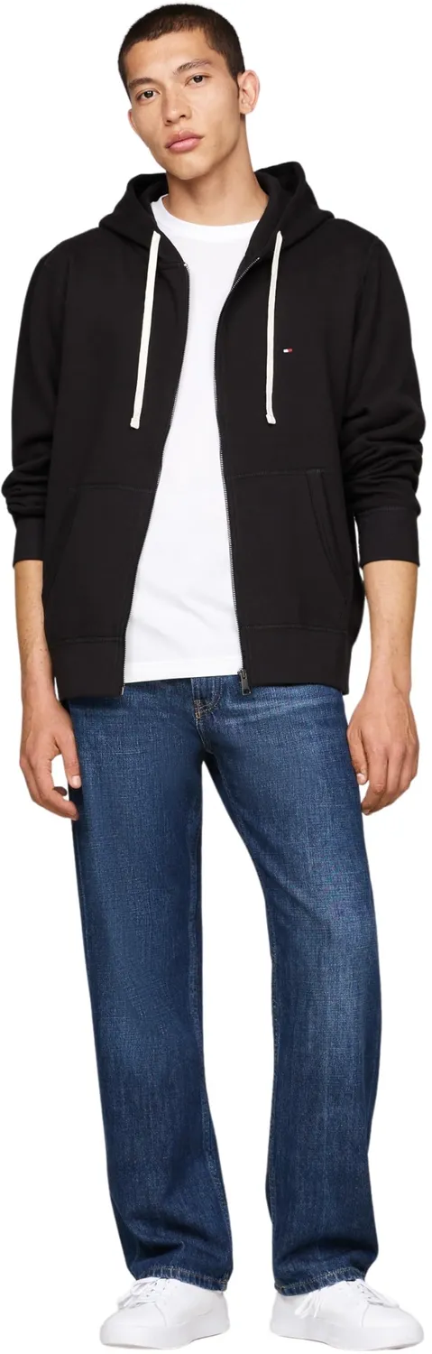 Tommy Hilfiger Essential Fleece Felpa Zip Uomo nera S